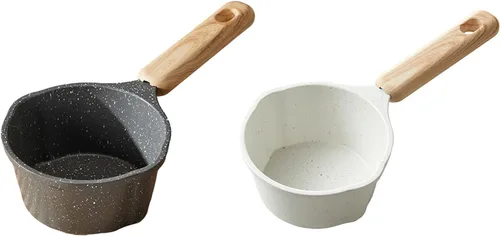 Miniatura 8 de Sartenes calentadoras de mantequilla ollas de leche con doble boquilla antiadherente sartenes pequeños utensilios de cocina cacerola ollas de cocina