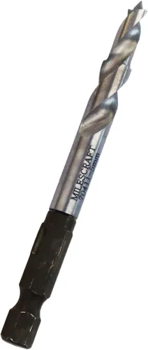 Milescraft 2332 Broca para estante de 0.197 in – Broca métrica de repuesto para plantilla de estante 1343 – Taladro de agujeros de pasador de