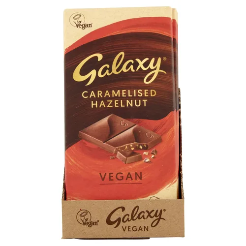 Miniatura 5 de Galaxy Vegan Chocolate con avellana caramelizado 3.53 oz x 6 (3.5 onzas x 6)