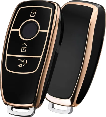 ELOHEI Funda para llavero de Mercedes Benz, TPU suave premium de 360 grados con protección completa, accesorios de estuche para llaves para Mercedes