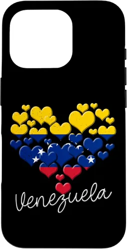 Miniatura 20 de Funda para iPhone 17 con diseño de corazón hispano con bandera venezolana con orgullo de Venezuela