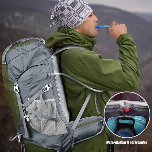 Miniatura 7 de HOMIEE 50L Hiking Backpack Travel Bag Waterproof Camping Rucksack with Rain Cover Lightweight Backpacking Backpack
