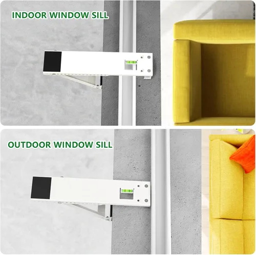 Miniatura 4 de Soporte de aire acondicionado de ventana, soportes universales de ventana de unidad de CA, ligeros, hasta 85 libras.