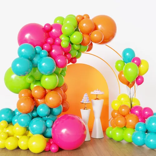 Miniatura 14 de Lukiituke Kit de arco de globos rojos, negros y dorados, 114 globos rojos, negros y dorados, 4 tamaños para cumpleaños, fiestas temáticas de casino
