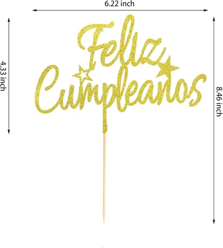 Miniatura 2 de Feliz Cumpleaños - Decoración de pastel de Feliz Cumpleaños, decoración de pastel de feliz cumpleaños, suministros de decoración de fiesta temática