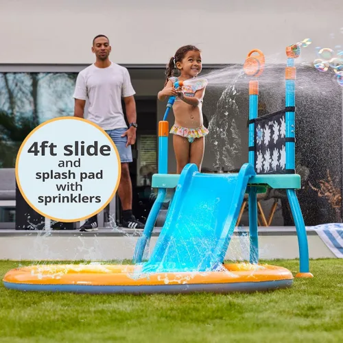 Miniatura 2 de Plum Play Kids Splash Pad Station Equipo de juego de tobogán acuático - Juguetes de agua para niños al aire libre, piscina con aspersor para niños