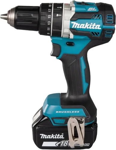 Miniatura 2 de Makita DHP484RTJ 18V Li-Ion LXT - Taladro combinado sin escobillas completo con 2 baterías de iones de litio de 5.0 Ah y cargador suministrado