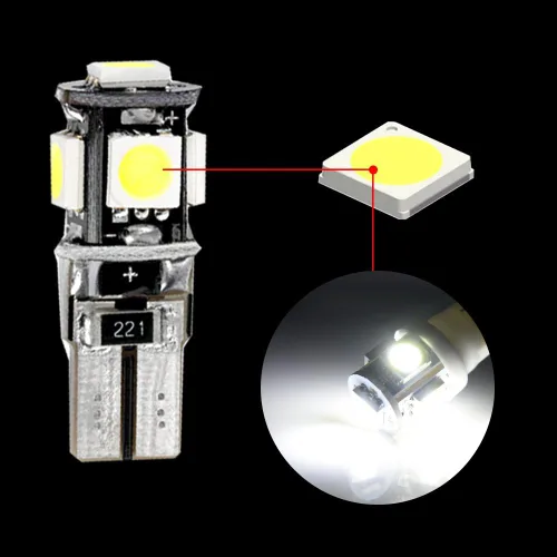 Miniatura 3 de Coche Led Bombilla Interior para 206 207 Reemplazo Coche Dome Bombilla Kit 2 unids Blanco
