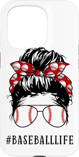 Miniatura 14 de Mom Messy Hair Bun Aviators Glasses Baseball Mother Life Case for iPhone 17