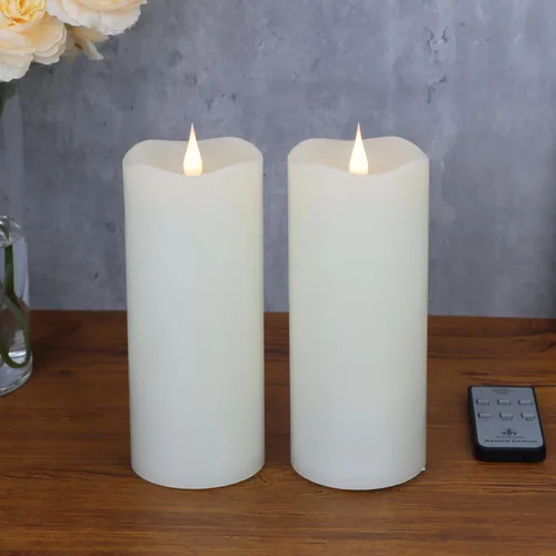 Miniatura 16 de TECHLONG Velas sin llama con control remoto y temporizador, velas de 3D con llama parpadeante operadas por batería que duran más de 1000 horas