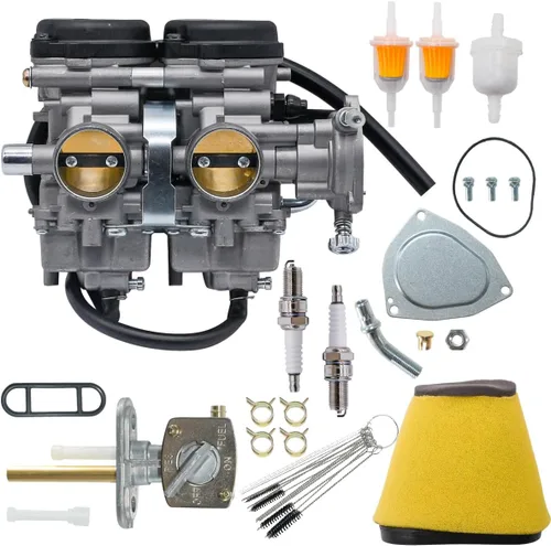Raptor 660 Carburador para Yamaha Raptor 660 660R YFM660R 2001 2002 2003 2004 2005 Carb con filtro de aire válvula de combustible Petcock