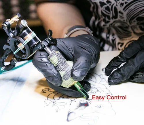 Miniatura 4 de Kit de tatuaje completo: 2 pistolas y 10 tintas de color con fuente de alimentación