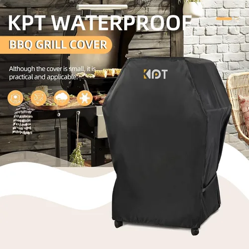 Miniatura 2 de KPT Cubierta de Parrilla de 30 Pulgadas para Parrilla al Aire Libre - Cubierta de BBQ 420D Resistente al Agua de Servicio Pesado con Gancho