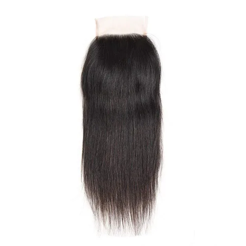 Miniatura 2 de Cabello humano lacio con cierre de encaje 4x4, cierre de encaje HD, 14 pulgadas, cabello virgen brasileño sin procesar, cierre de parte libre