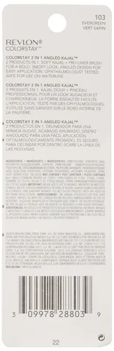 Miniatura 3 de Revlon ColorStay 2-en-1 Angled Kajal, Evergreen