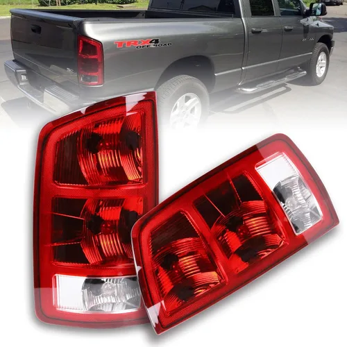 Miniatura 7 de Conjunto de Luces Traseras Compatible con 2002-2006 Dodge Ram 1500 2500 3500 Pickup, Tipo Halógeno NO LED, Modelo para Conductor y Acompañante