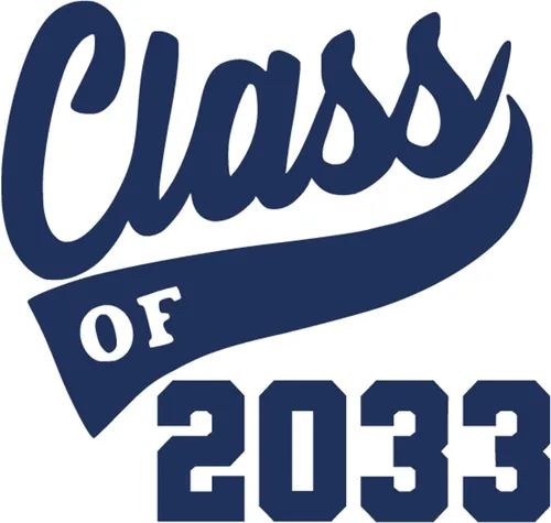 Miniatura 22 de Graduation Iron On Transfer, Class of 2033 Tshirt Decal, High School College Senior Shirt Sticker, HTV Graduate Patch, Pick Size Color, Iron-On Gold