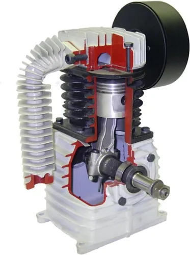 Miniatura 3 de Rolair 1.5 Hp (115 V), 7.3 Cfm@90Psi, Compresor de tanque doble de 9 galones (W/controles duales)