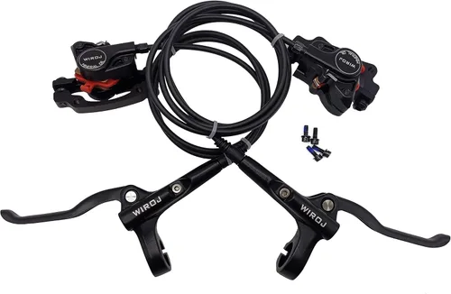 Juego de frenos de disco hidráulicos para bicicleta de montaña, kit de freno de disco delantero y trasero apto para bicicleta MTB XC Trail, e-Bike,