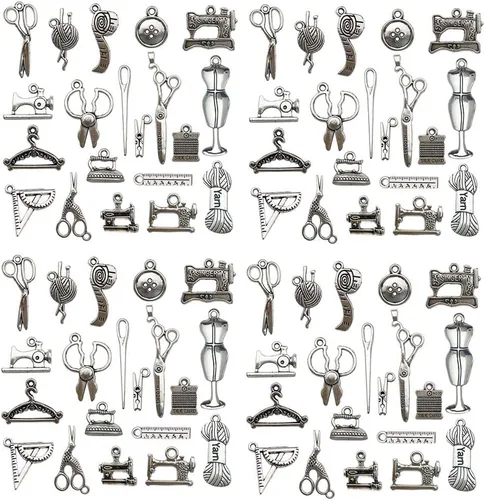 Miniatura 4 de WOCRAFT 120 piezas de dijes de gato de plata envejecida para fabricación de joyas, dijes de gato de aleación para manualidades DIY (SN015)