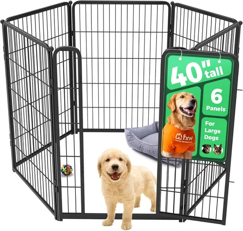 Miniatura 80 de FXW Homeplus Unleashed Corralito para Perros de Interior - Juego Sin Estrés y Seguro, Resistente de 24 Pulgadas 4 Paneles Corral para Cachorros