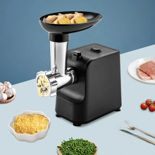 Miniatura 3 de Picadora de carne, molinillo eléctrico de 1000 W para carne con accesorios, máquina para hacer salchichas de acero inoxidable, kit de Kubbe con 3