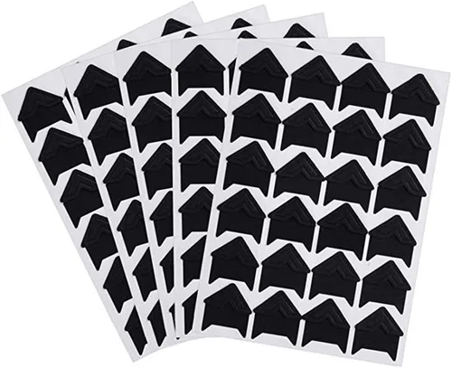 Yesallwas 10 hojas (240 unidades), color negro, autoadhesivas, para montaje de fotos, esquinas para manualidades, álbumes de recortes, álbum de