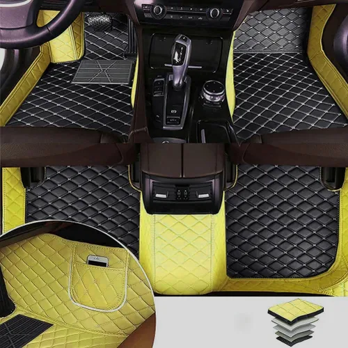 Miniatura 13 de Alfombras para todo tipo de clima de TAHALI - Alfombrillas impermeables, antideslizantes, de cuero para automóviles, SUV, camiones - Proteja