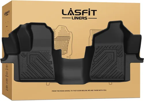 Miniatura 26 de LASFIT Alfombrillas delanteras para Ford F-150 2015-2026 F150 Lightning 2022-2025 SuperCrew & Super Cab Alfombra para todo tipo de clima, tapetes