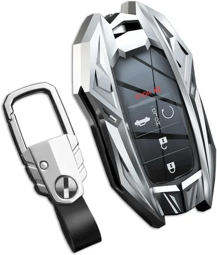 Miniatura 55 de Funda para llavero Nissan con llavero, elegante y duradera funda de protección de aleación de zinc compatible con Altima Maxima Rogue Armada