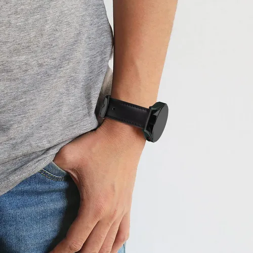 Miniatura 7 de Meliya Correa de cuero para Samsung Galaxy Watch 3 bandas de 1.614 in para mujeres y hombres, correa de repuesto ajustable de cuero suave de 0.787