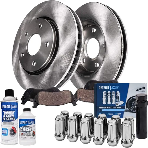 Miniatura 24 de Detroit Axle - Kit de frenos para Mazda CX-5 2019-2024, rotores de freno de disco pastillas de freno de cerámica con herrajes 2020 2021 2022 2023