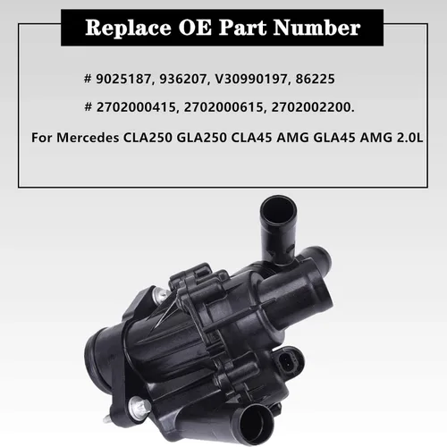 Miniatura 2 de Salida de agua de carcasa del termostato del refrigerante del motor 2702000615 para Mercedes CLA250 GLA250 CLA45 AMG GLA45 AMG 2.0L - Reemplaza