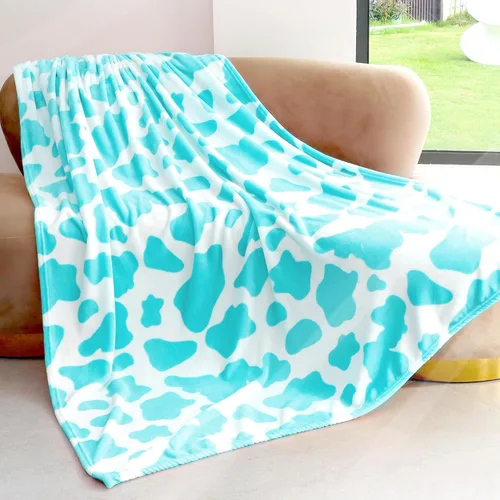 Miniatura 9 de Manta ligera de forro polar suave rosa, manta pequeña y cálida para cama Manta vaquera-rosa