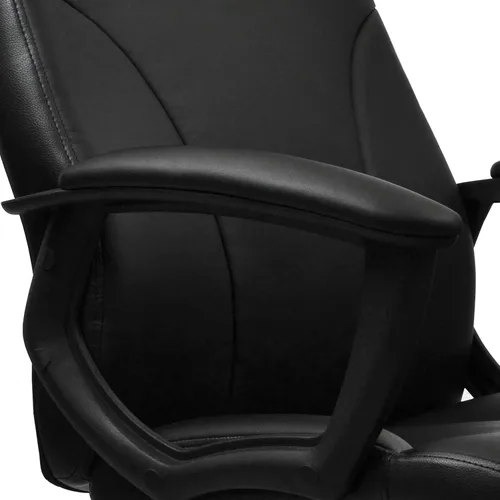 Miniatura 8 de Techni Mobili - Silla de oficina de piel sintética, altura ajustable, color negro PU leather executive chair, padded armrests, height adjustable