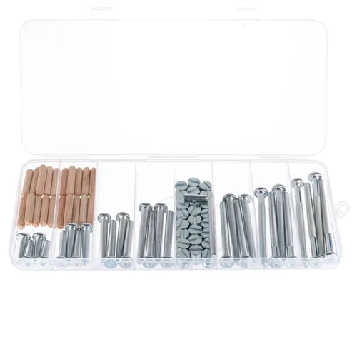 Miniatura 9 de Crib Screws Hardware Replacement Kit - M6x15/20/30/40/50/60/70/80 mm Hex Drive Socket Cap Screws Barrel Nuts,71pcs 8 Size Crib Bolts &Barrel Nuts