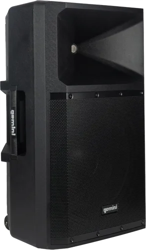 Gemini - Altavoz PA alimentado de 15 pulgadas, altavoz PA Bluetooth de 2200 W con mezclador, entradas XLR, altavoces DJ activos para fiestas y