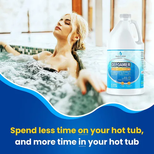 Miniatura 3 de Antiespumante para bañera de hidromasaje, piscina, fuente y spa, concentrado antiespumante, emulsión de silicona, elimina y previene rápidamente