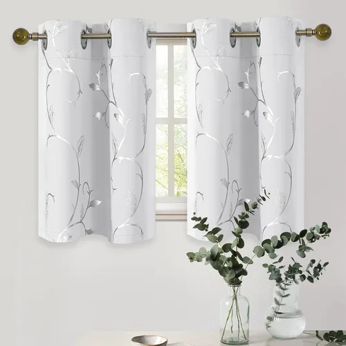 Miniatura 93 de BUHUA Cortinas Opacas de 63 Pulgadas de Largo, 2 Paneles con Aislamiento Térmico, Tratamiento de Ventana para Dormitorio, Cortinas Oscurecedoras