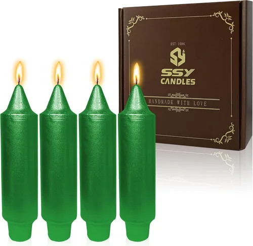 Miniatura 34 de Velas en espiral de Navidad, velas cónicas doradas, 10 pulgadas, sin perfume, para regalo de invierno, vacaciones, Navidad, decoración del hogar