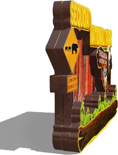 Miniatura 2 de Imán de madera del Parque Nacional Sequoia de los Estados Unidos, imanes de nevera 3D, recuerdos coleccionables, decoraciones hechas a mano
