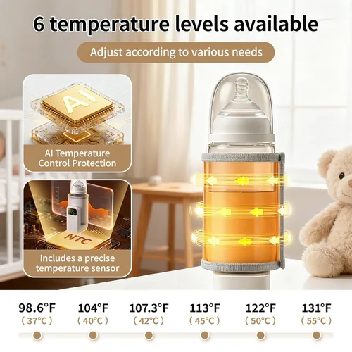 Miniatura 5 de Calentador de botellas con pantalla digital, control preciso de temperatura