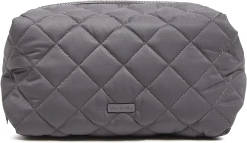 Miniatura 5 de Vera Bradley Bolsa organizadora de maquillaje cosmético grande de sarga de rendimiento para mujer