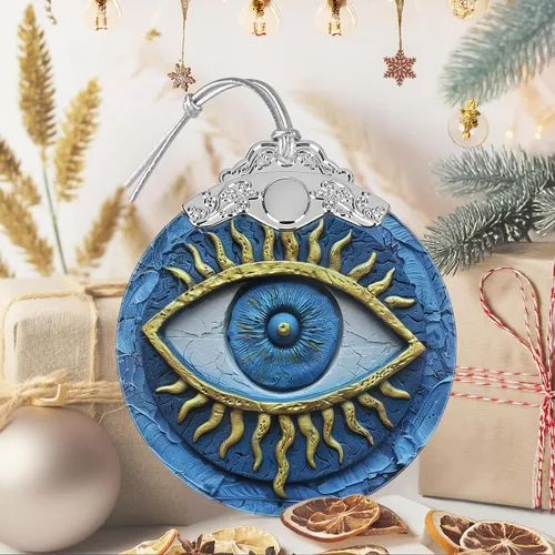 Miniatura 6 de Decoración navideña de vitrales de 3 pulgadas, adornos de Navidad, recuerdo de reliquia, intercambio de regalos, idea de regalo, regalo de bola