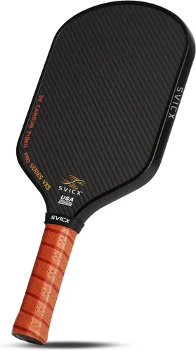 Miniatura 9 de Carbon Fiber Pickleball Paddle 16mm – Professional Pickleball Paddles with Superior Control, Power & Spin – Extended Handle for Two-Handed Grip