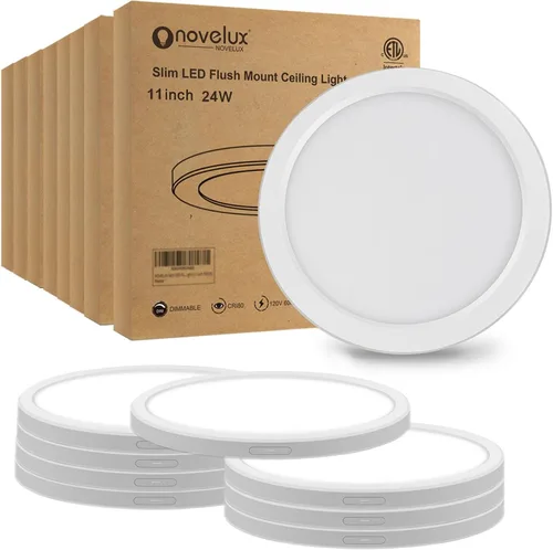 Miniatura 9 de Lámpara de techo de montaje empotrado de 5 pulgadas, regulable, luz de techo LED blanca de 5000 K, lámpara de techo redonda ultrafina para Níquel
