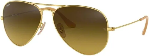 Ray-Ban RB3025 - Lentes de sol de aviador de metal para hombre y mujer + paquete con kit de cuidado de gafas iWear de diseñador