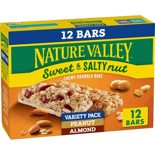 Miniatura 9 de Nature Valley Barras de granola de nueces dulces y saladas, paquete variado, 15 barras, 18 onzas