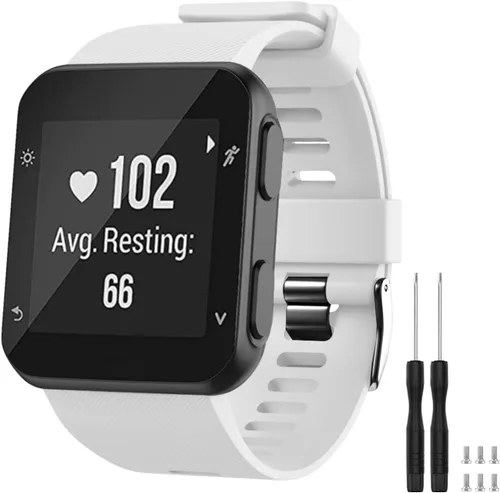 Miniatura 23 de GVFM banda compatible con Garmin Forerunner 35, silicona suave correa de repuesto para reloj inteligente Garmin Forerunner 35, se ajusta a muñeca