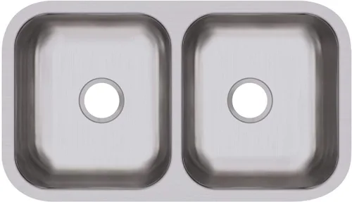 Dayton DCFU3118 - Fregadero de acero inoxidable con doble cuenco